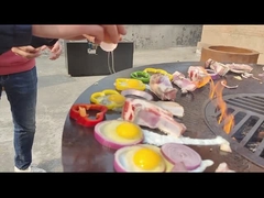 اجاق پيتزا قابل حمل فولاد کورتن بلبل آسان در فضای باز